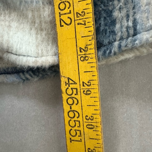 Bagatelle Collection Jacket Women's Sz Small Blue Plaid Pockets ButtonUp Shaket - Picture 7 of 8